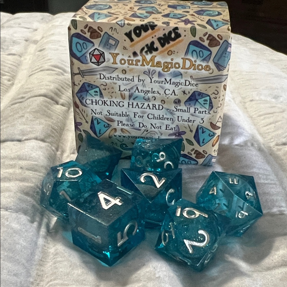 YourMagicDice Blue Dice Set